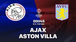 Ajax vs Aston Villa (00h45 ngày 08/03) . nghiêng một chút về phía đội khách, nhưng không dễ để đánh bại Ajax trên sân nhà của họ ở cúp châu Âu. Hãy đến FUN88 thể thao trực tuyến để biết thêm thông tin nhé .